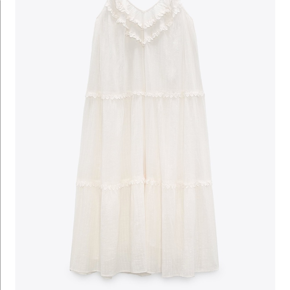 Zara Mini Dress with Ruffles - Picture 5 of 5